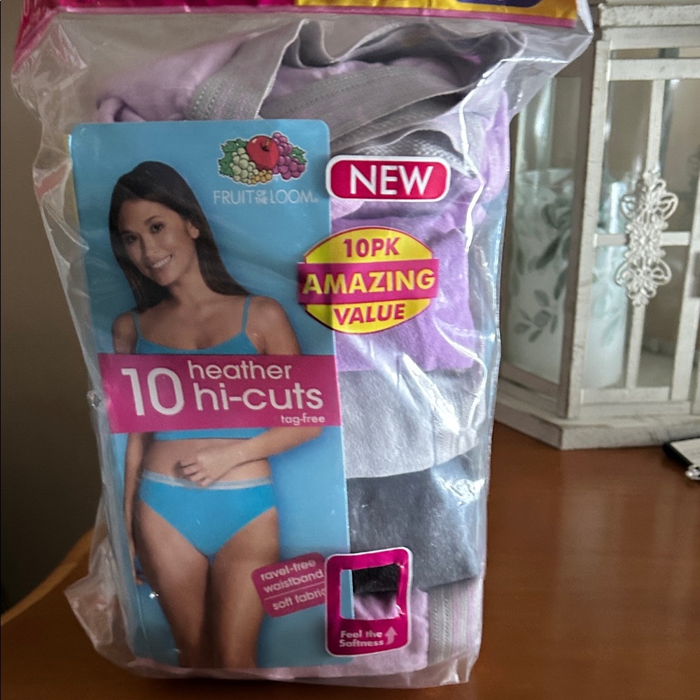 Fruit of the Loom Women's Heather Hi-Cuts - 10 Pack in Assorted Colors